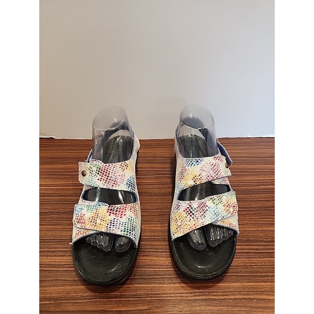 Flexus By Spring Step Anti Shock Anatomic Flat sandals strap Eu 39 Us 8.5 Italy‎